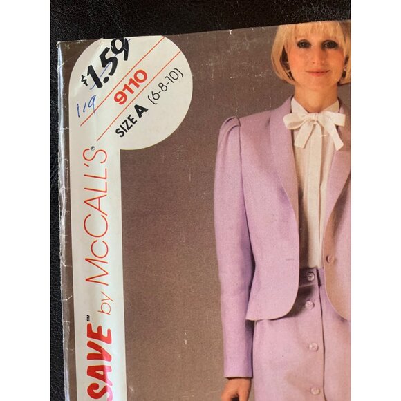 McCall's Misses Jacket Skirt Sewing Pattern Sz 6 - 10 9110 - Uncut - Picture 2 of 9